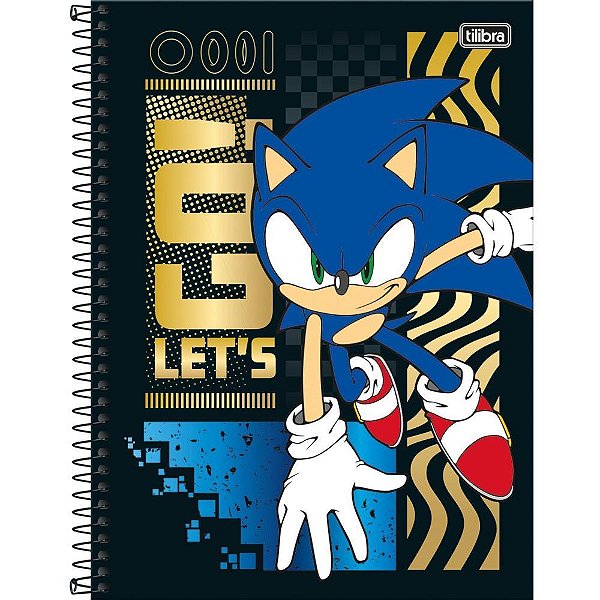 Caderno 01x1 capa dura sonic 80fls. - tilibra (pct.c/04)
