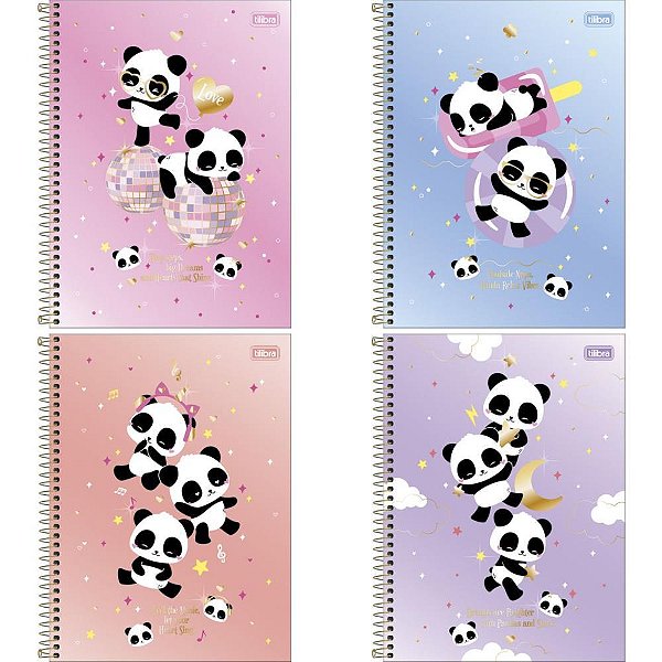 Caderno 01x1 capa dura lovely friend 80fls. - tilibra (pct.c/04)