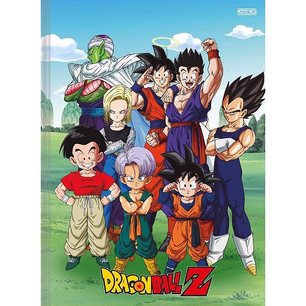 Caderno brochura 1/4 capa dura dragon ball z 80f - animativa (pct.c/05)