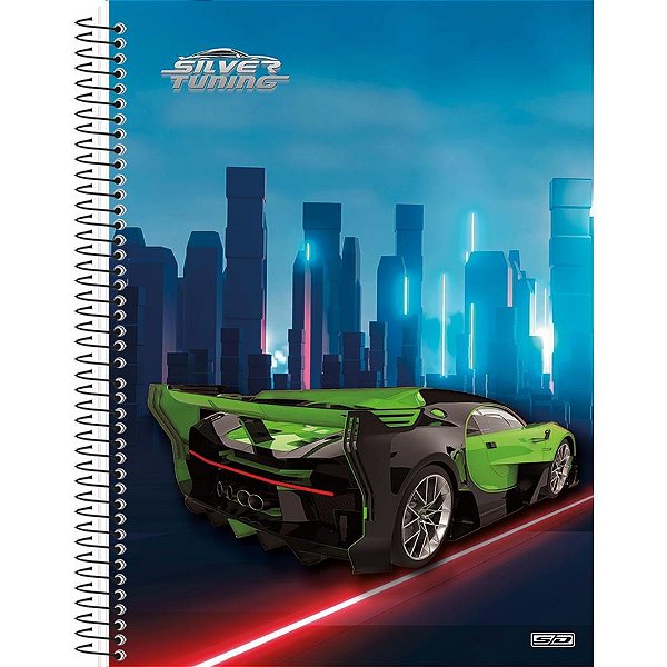 Caderno 10x1 capa dura silver tuning 160f - animativa (pct.c/04)