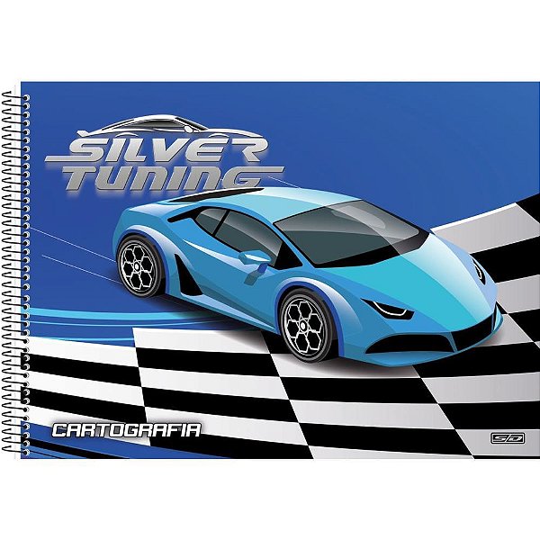 Caderno desenho univ capa dura silver tuning 60f - animativa (pct.c/05)