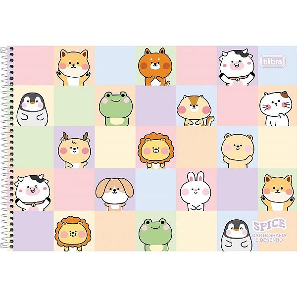 Caderno desenho univ capa dura spice espiral 80fls. - tilibra (pct.c/04)