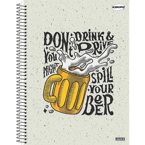 Caderno 20x1 capa dura kbom masculino 400f - animativa (pct.c/02)