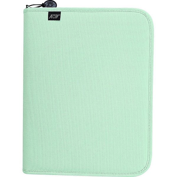 Fichario com ziper sweet verde c/estojo+div 96fls - acp (unidade)