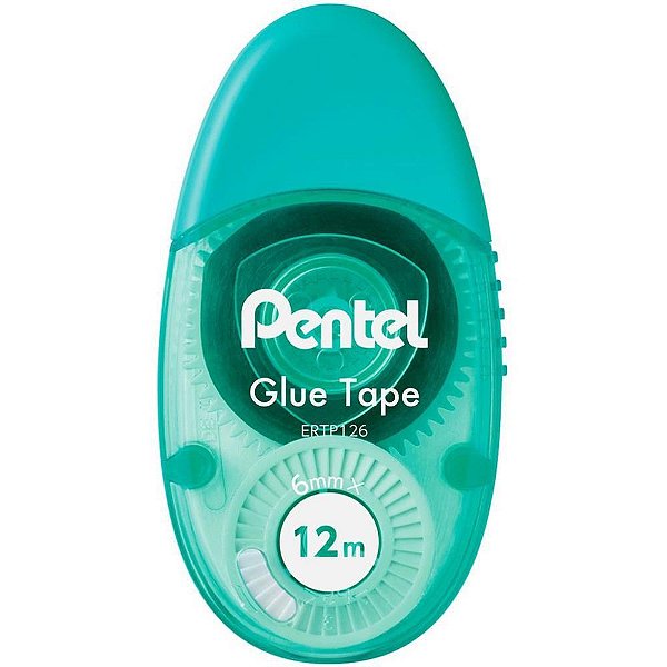 Cola em fita glue tape 6mmx12m verde - pentel (blister)