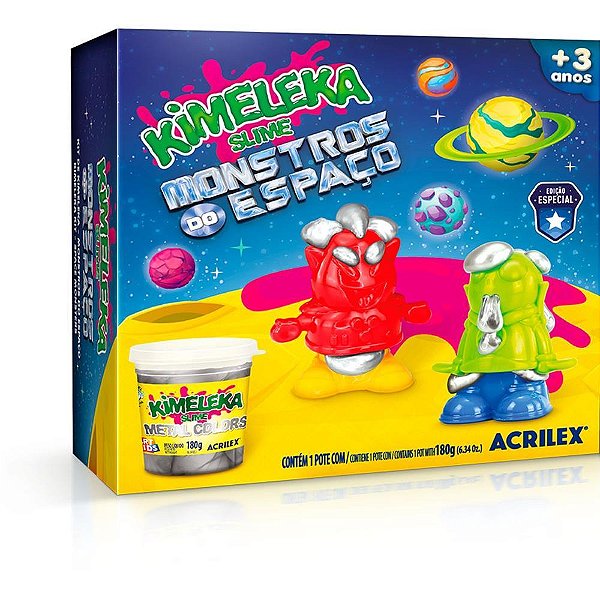 Slime kimeleka monstros do espaco - acrilex (unidade)