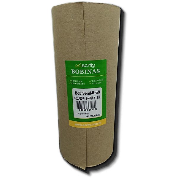 Papel semi kraft bobina 120cm x 140m 60g. - scrity (bobina)