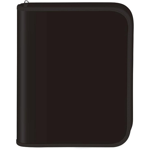 Fichario com ziper all black univ.48f - dac (unidade)