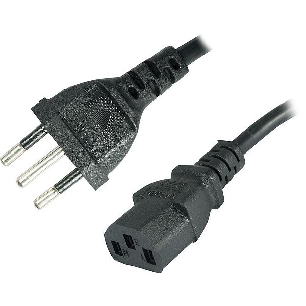 Cabo de forca tripolar 10a 1.2m - flex (unidade)