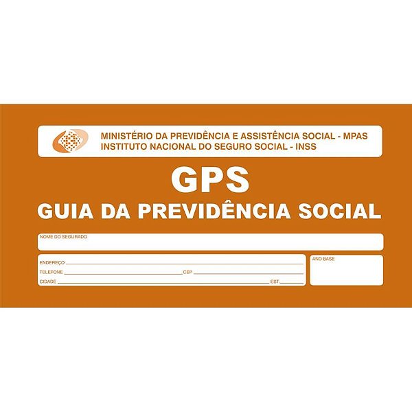 Impresso previdencia social carne gps 12x2 vias 84x110mm - animativa (pct.c/10)