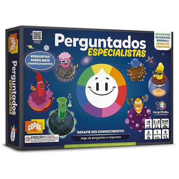 Jogo de tabuleiro perguntados especialista - copag (unidade)