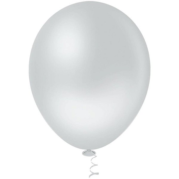 Balao 9 liso cinza gran festa - riberball (pct.c/50)