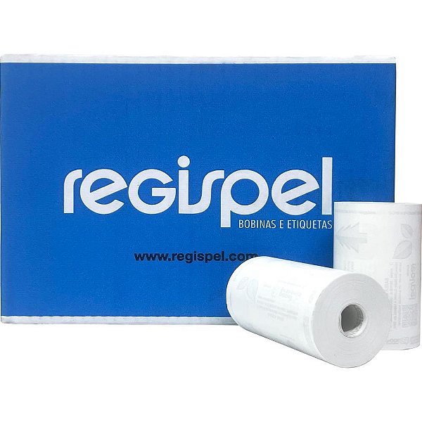 Bobina termica 80mmx30m. branca 48g s/tubete - regispel (cx.c/30)