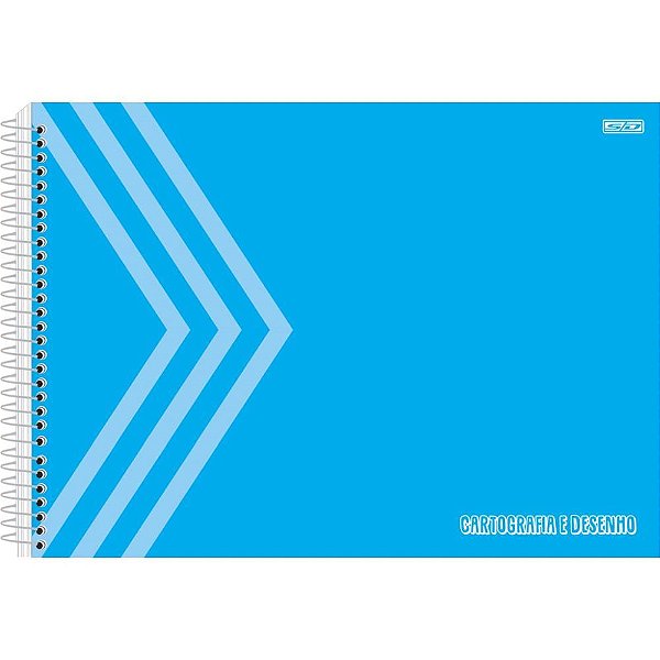 Caderno desenho univ capa dura azul 60f - animativa (pct.c/05)