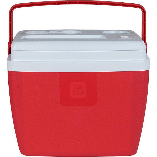 Caixa termica 36l c/alca  vermelha - bel (unidade)