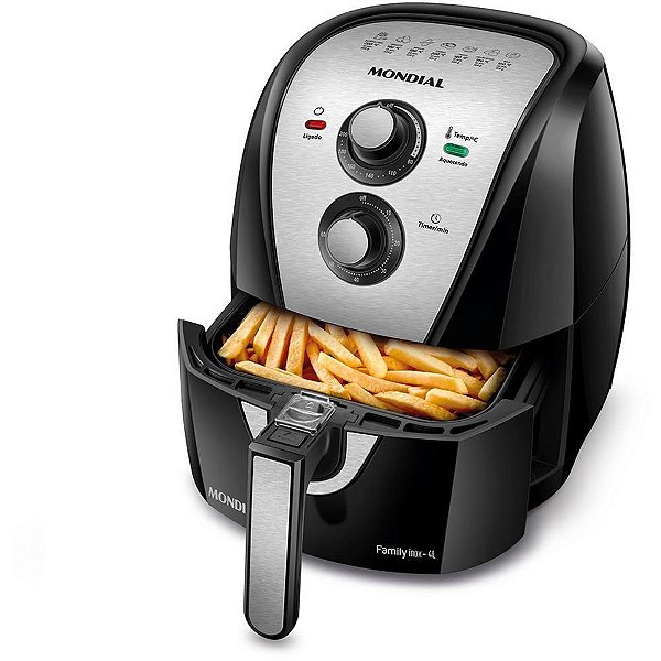Fritadeira air fryer 4l - 1500w 127v - mondial (unidade)