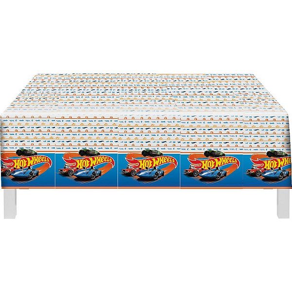 Toalha plastica hot wheels 1,80x1,20m - festcolor (unidade)