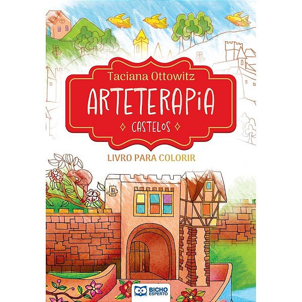 Livro de colorir arteterapia 56pgs - bicho esperto (pct.c/04)