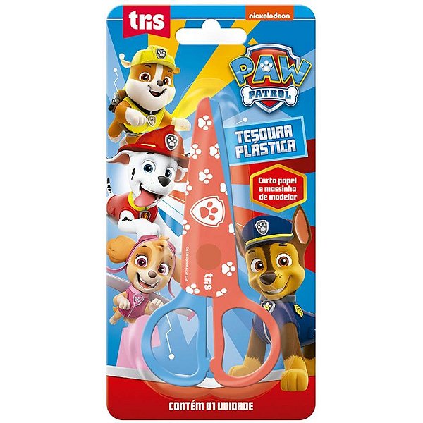 Tesoura escolar decorada patrulha canina lam.decor 12cm - summit (cx.c/12)