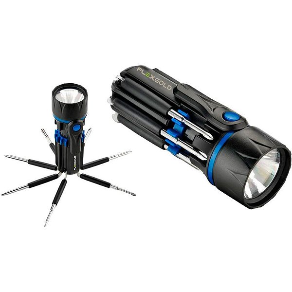 Lanterna led versatil 8em1 pt - flex (unidade)