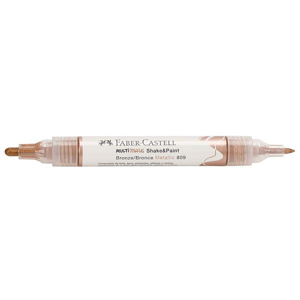 Pincel marcador artesanato multimark s/p bronze com 6 - faber-castell (estojo)
