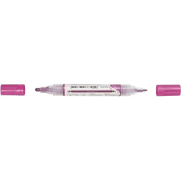 Pincel marcador artesanato multimark s/p rosa metal c/6 - faber-castell (estojo)