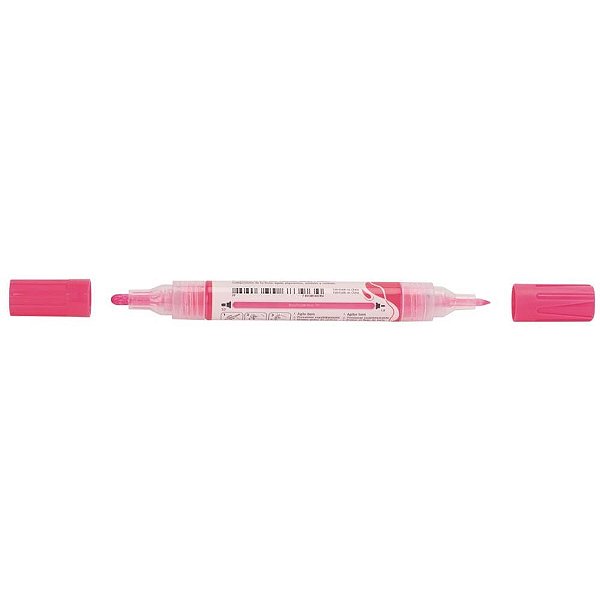 Pincel marcador artesanato multimark s/p rosa neon com 6 - faber-castell (estojo)