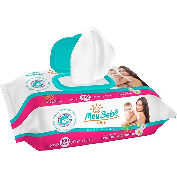 Toalhas umedecidas meu bebe ultra 100fls. - hygieline (unidade)
