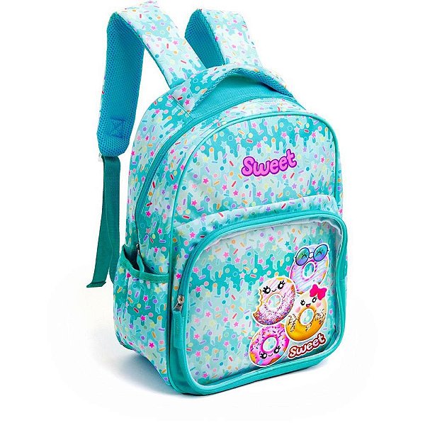 Mochila infantil sweet donuts md (sortido) - kit (unidade)