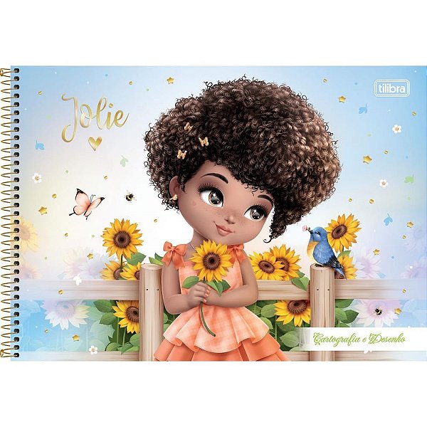 Caderno desenho univ capa dura jolie 80fls. - tilibra (pct.c/04)
