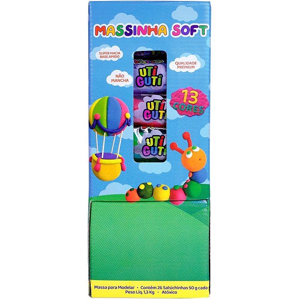 Massa para modelar utiguti soft 50g cores sort. - canson (dp.c/26)