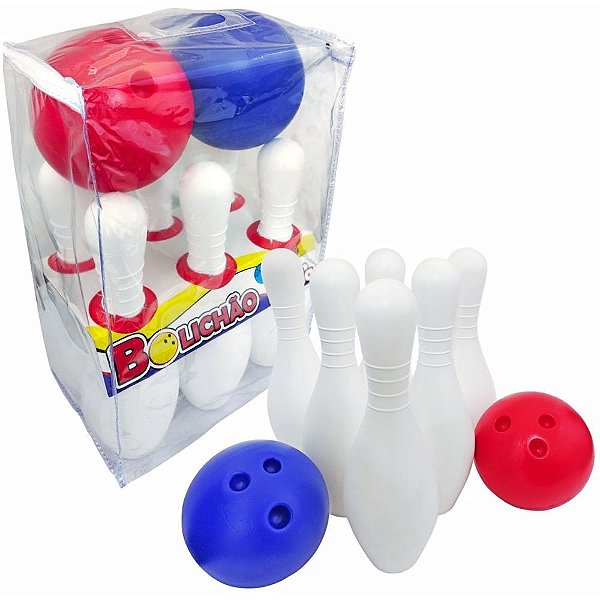 Boliche mega boliche mania 53cm 8pcs - leplastic (unidade)