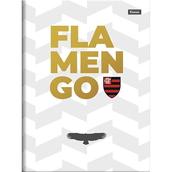 Caderno brochurao capa dura flamengo 80f - foroni (pct.c/05)