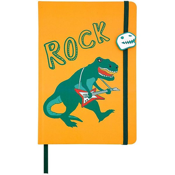 Caderno a5 dino 80fls capa dura - contact (unidade)