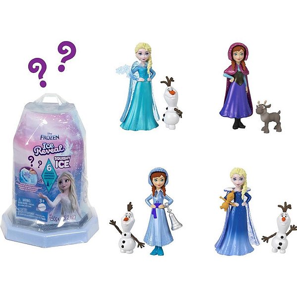 Boneca disney frozen mini snow reveal (s) - mattel (unidade)