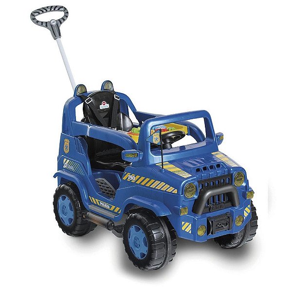 Veiculo para bebe diipi policia c/som 30kg - calesita (unidade)