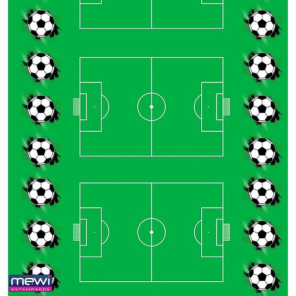 Tnt estampado 1,40m 40g campo de futebol - mewi (bo-25mts)