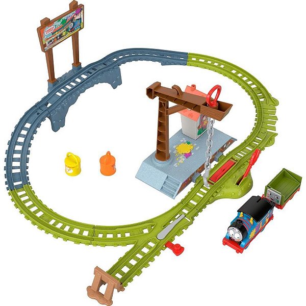 Thomas and friends pista de entrega de pintura - mattel (unidade)