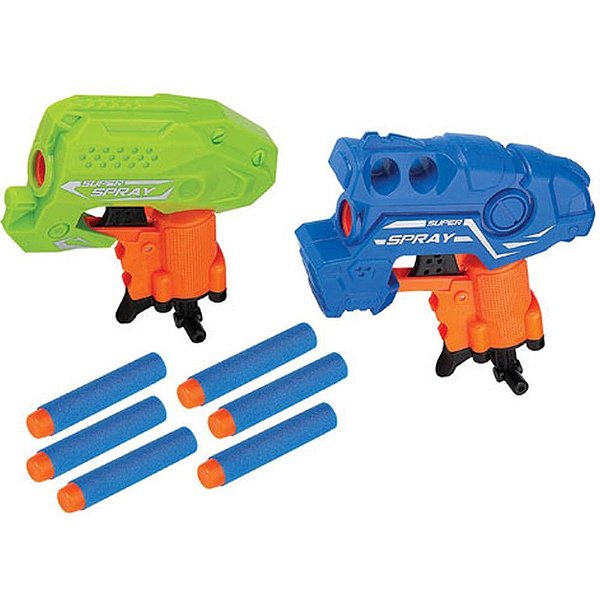 Lancador x darts duplo c/12 dardos - braskit (unidade)