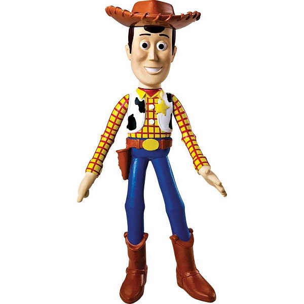 Boneco e personagem toy story woody vinil 19cm - lider (unidade)