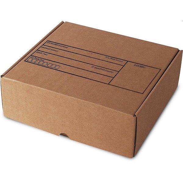 Embalagem para ecommerce correios 01 kraft 18x13,5x9cm - santeck (pct.c/25)