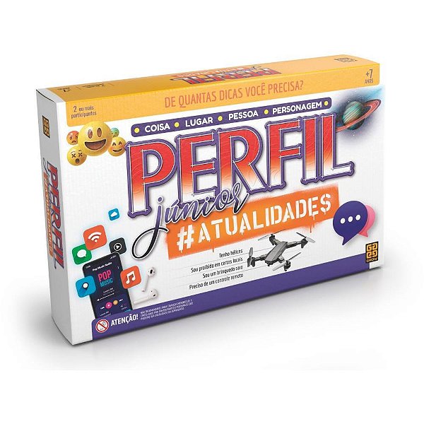 Jogo de tabuleiro perfil junior atualidades - grow (unidade)