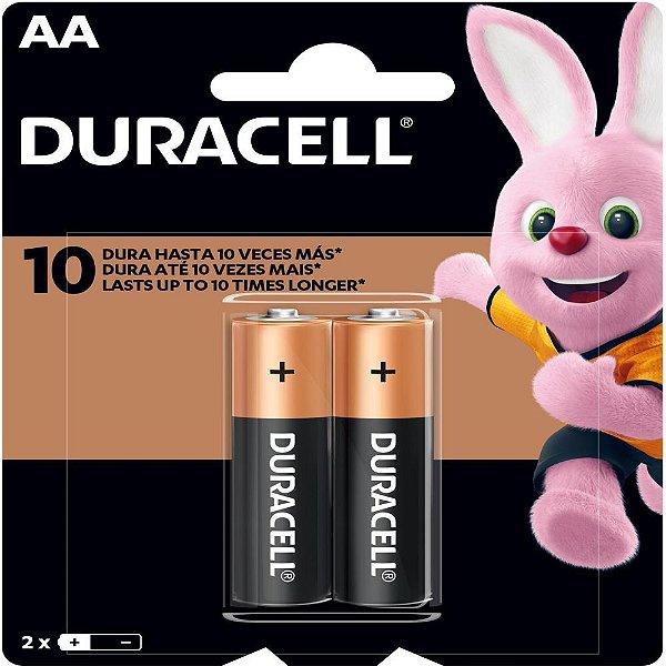 Pilha alcalina pequena aa - duracell (bl.c/02)