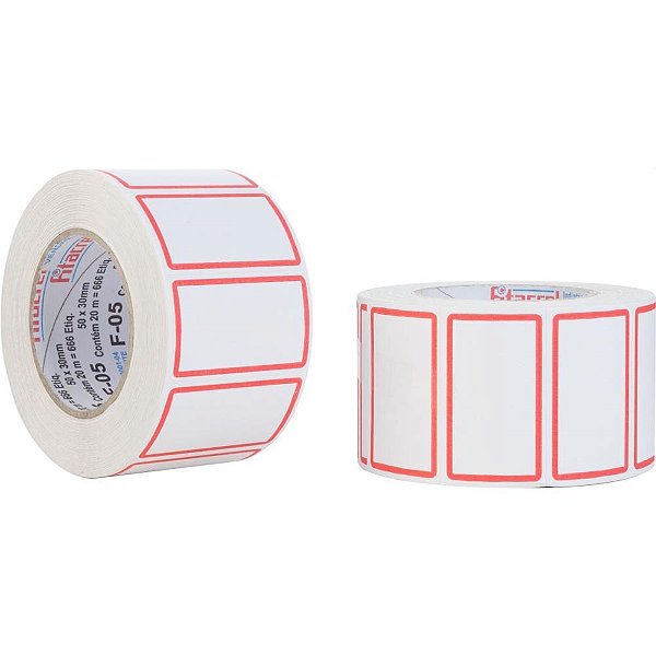 Etiqueta para preco f-05 50x30mm 666 etiquetas - fitacrel (rolo)