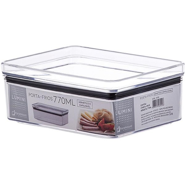 Pote acrilico hermetic 770ml porta frios lum - paramount (unidade)