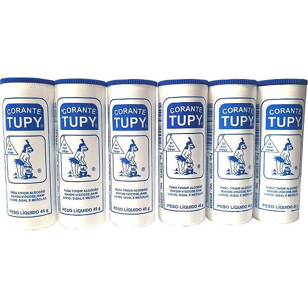 Corante em po azul indigo tupy algodao - corantes tupy (pct.c/06)