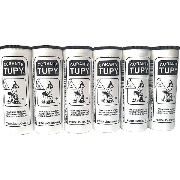 Corante em po preto tupy algodao - corantes tupy (pct.c/06)