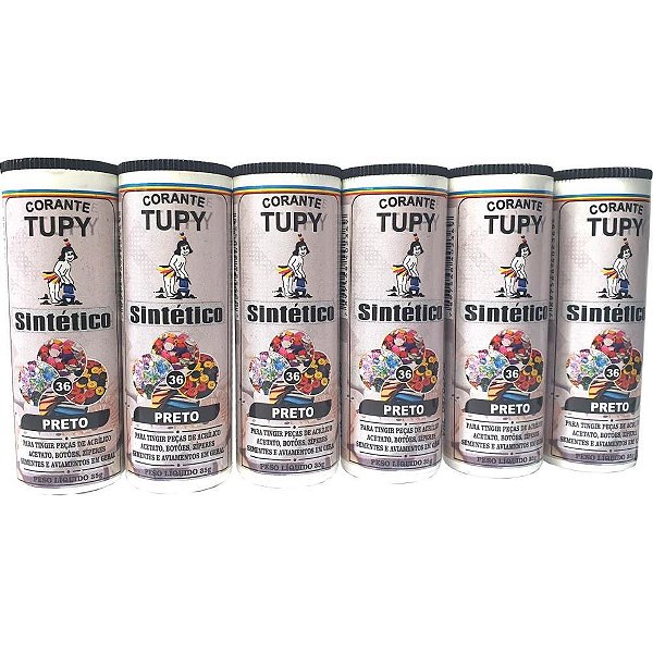 Corante em po preto tupy sintetico - corantes tupy (pct.c/06)
