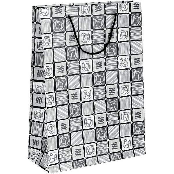 Sacola para presente decorada masculina/neutra m 27x21x10cm - cristina (pct.c/10)
