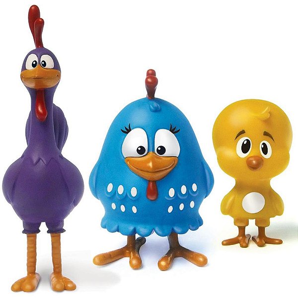 Boneco e personagem galinha pintadinha familia - elka (unidade)